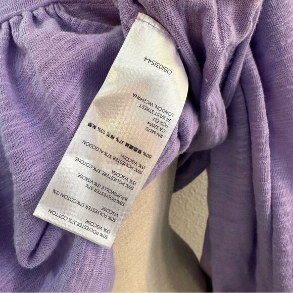 Free People Ballon Sleeve Square Neck Top 232 - Picture 3 of 4